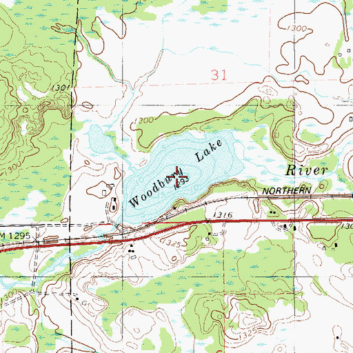 Topographic Map of Woodbury Lake, MN