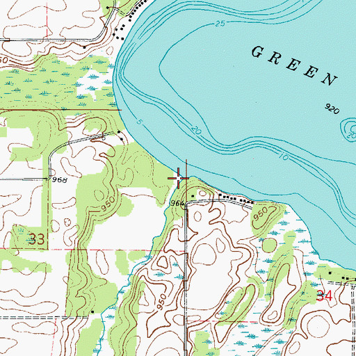 Topographic Map of Wyanett Creek, MN