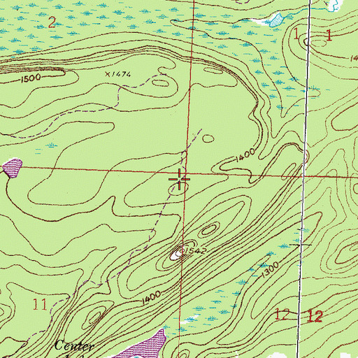 Topographic Map of Grand Portage Reservation, MN