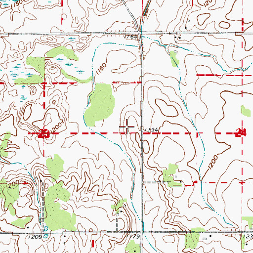 Topographic Map of Walcott, MN