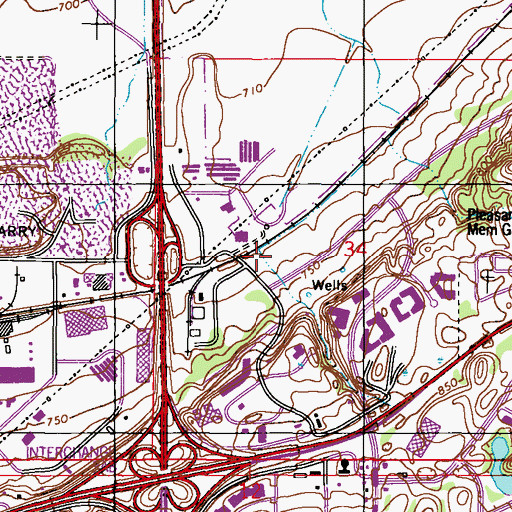 Topographic Map of Regan, MN