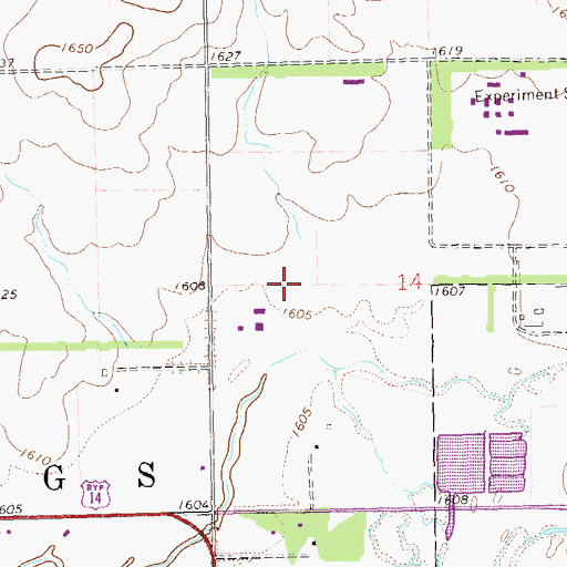 Topographic Map of Coteau des Prairies, SD