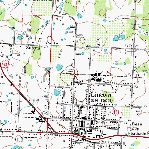 Topographic Map of Starr Hill School (historical), AR