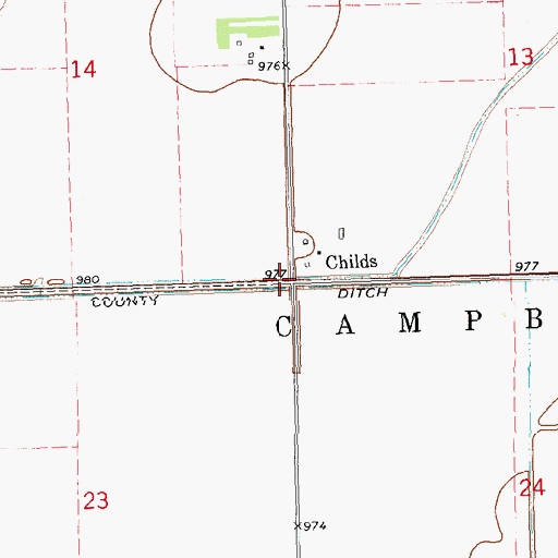 Topographic Map of Childs, MN
