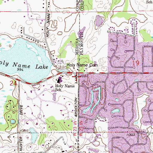 Topographic Map of Ditter, MN