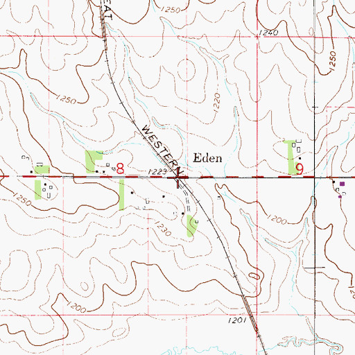 Topographic Map of Eden, MN