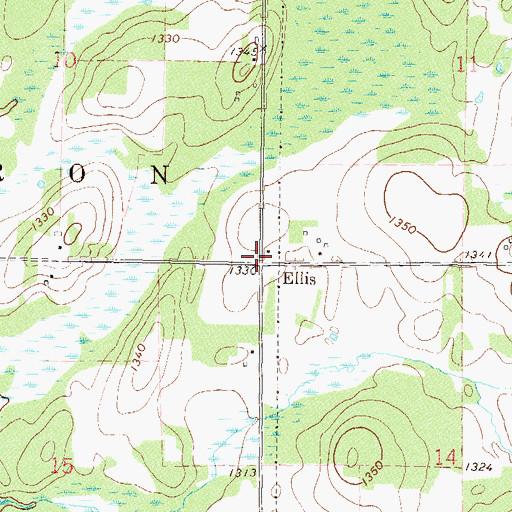 Topographic Map of Ellis, MN