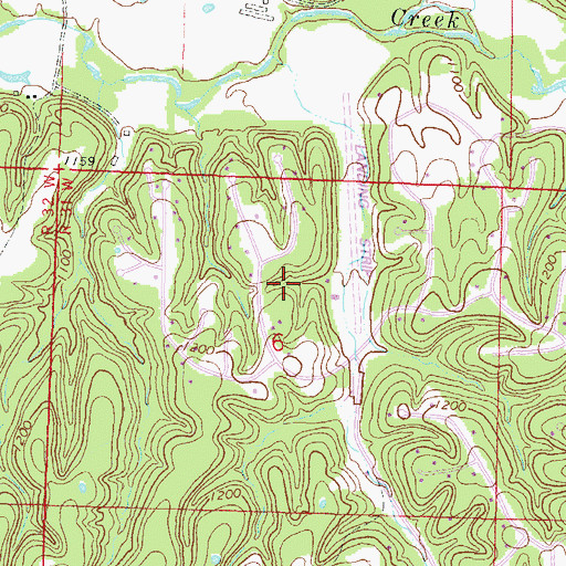 Topographic Map of Wedington Woods, AR