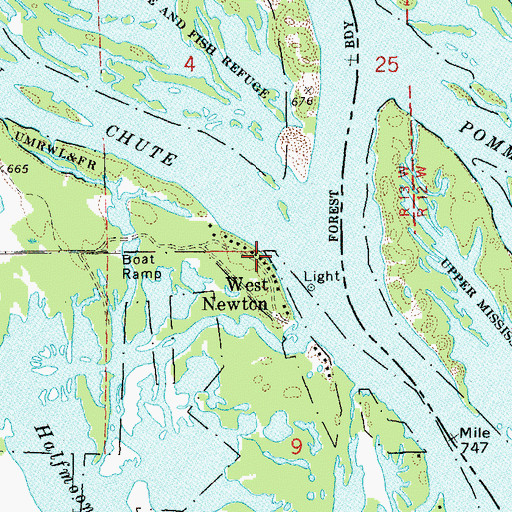 Topographic Map of West Newton, MN
