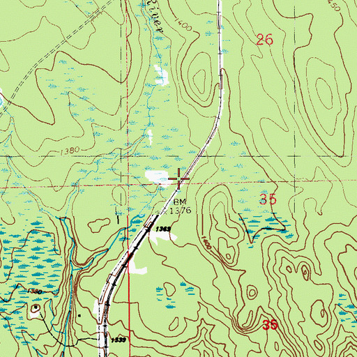 Topographic Map of York, MN