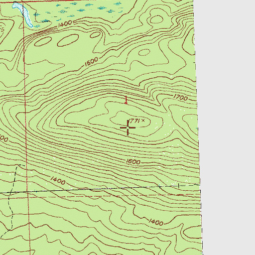 Topographic Map of Farquhar Knob, MN