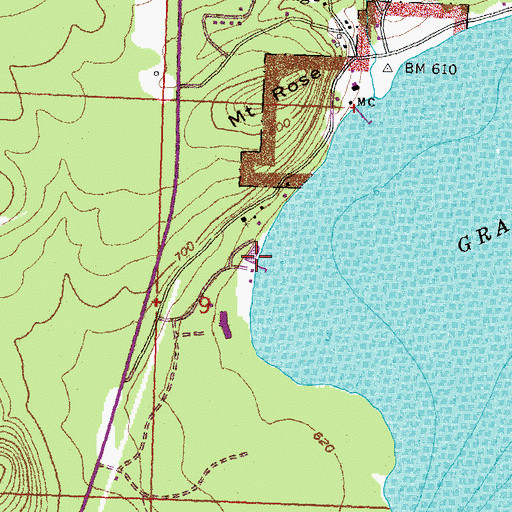 Topographic Map of Grand Portage Marina Ramp, MN