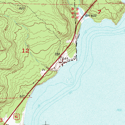 Topographic Map of Split Rock Cabins, MN