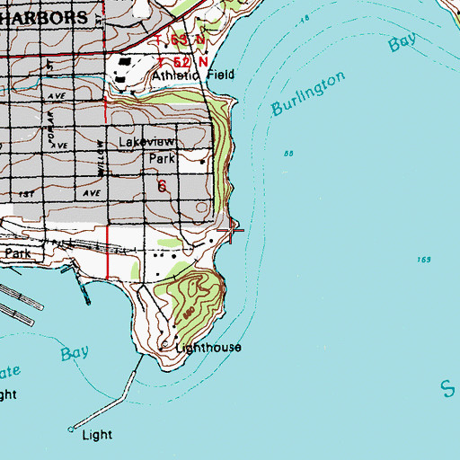 Topographic Map of Municipal Water and Light Plant, MN