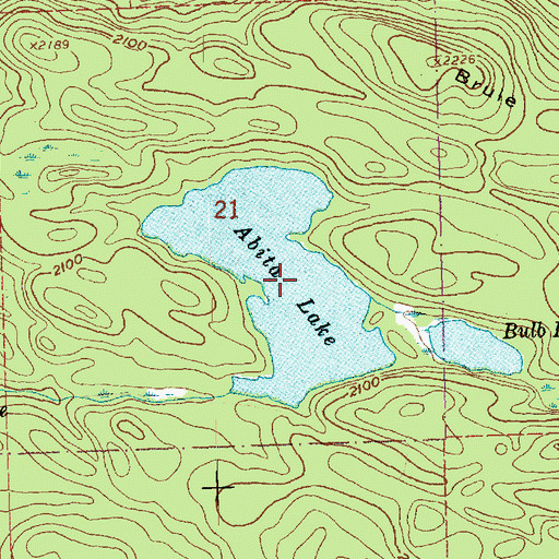 Topographic Map of Abita Lake, MN