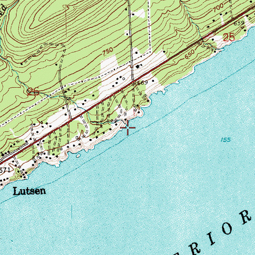 Topographic Map of Alfred Creek, MN