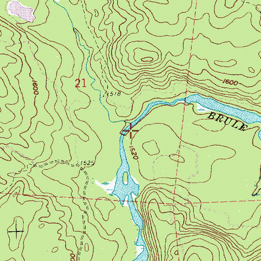 Topographic Map of Assinika Creek, MN