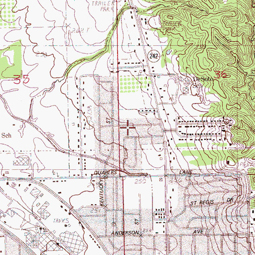 Topographic Map of Faith Outreach Ministries, AR