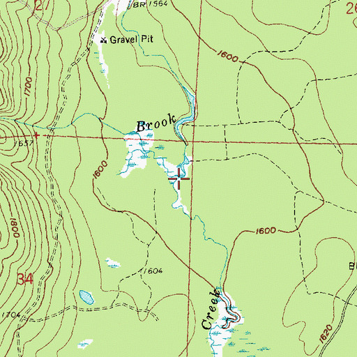 Topographic Map of Beaverdam Creek, MN