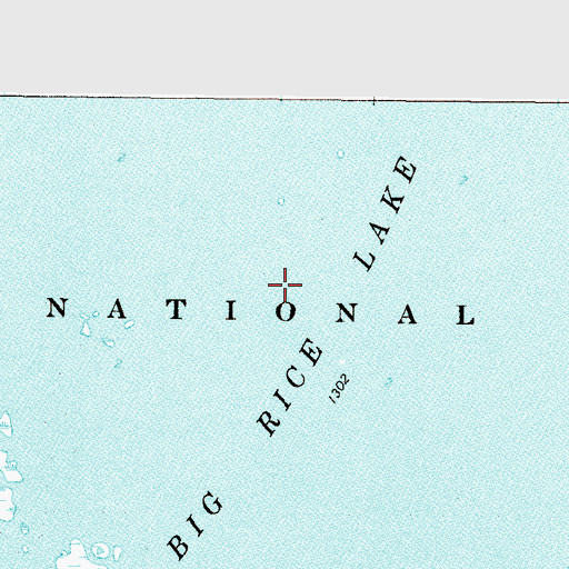 Topographic Map of Big Rice Lake, MN