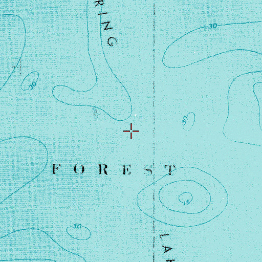 Topographic Map of Bowstring Lake, MN