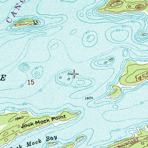 Topographic Map of Brule Lake, MN