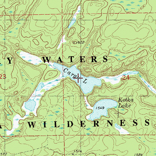 Topographic Map of Cargo Lake, MN