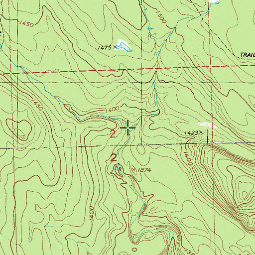 Topographic Map of Cedar Creek, MN