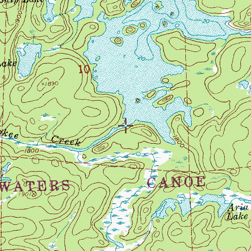 Topographic Map of Cherokee Creek, MN