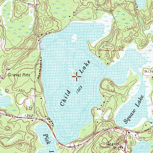 Topographic Map of Child Lake, MN