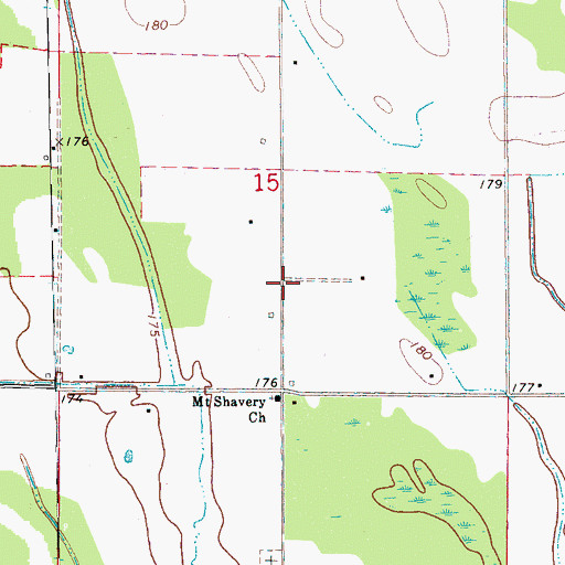 Topographic Map of King David School (historical), AR