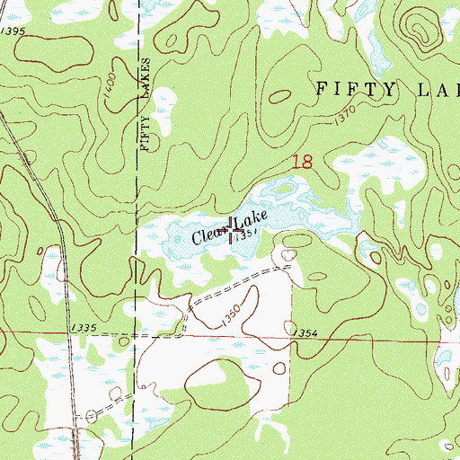 Topographic Map of Clear Lake, MN