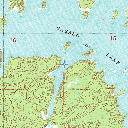 Topographic Map of Cobalt Creek, MN