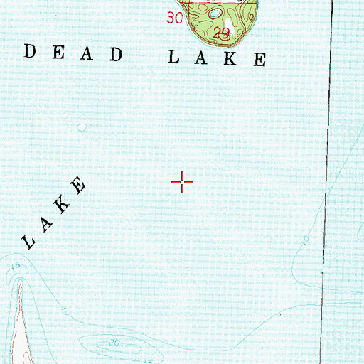 Topographic Map of Dead Lake, MN