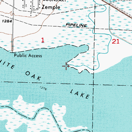 Topographic Map of Deer River, MN