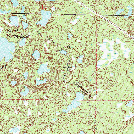 Topographic Map of Deerfield Trail, MN