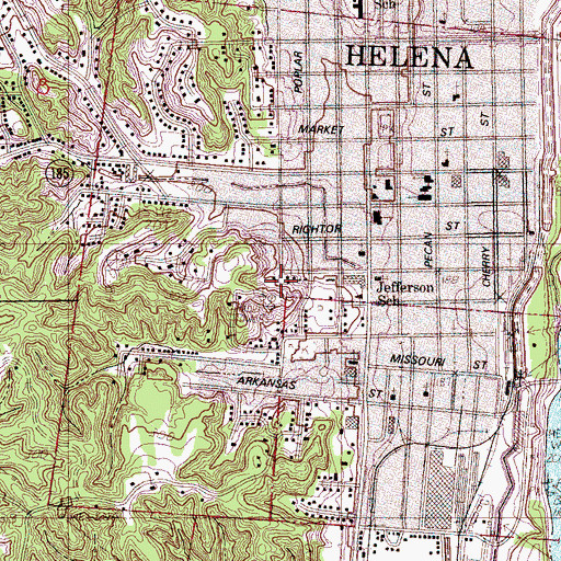 Topographic Map of Battery C (historical), AR