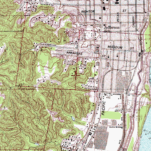 Topographic Map of Battery D (historical), AR
