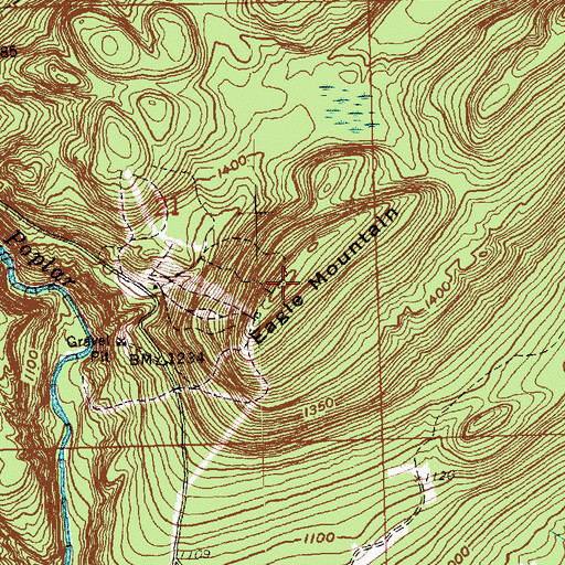 Topographic Map of Eagle Mountain, MN