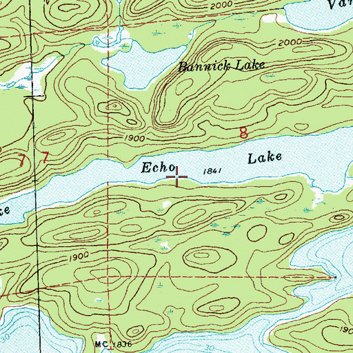Topographic Map of Echo Lake, MN