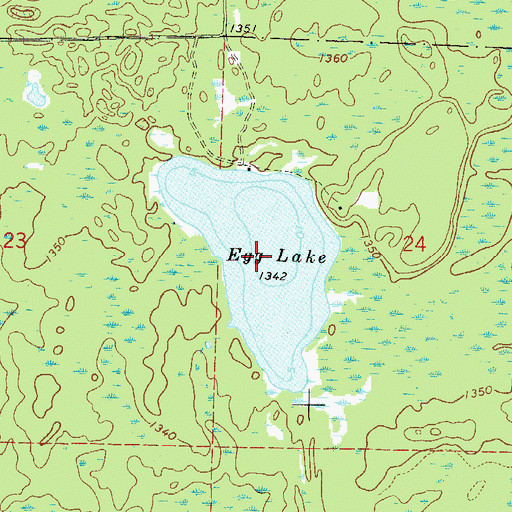 Topographic Map of Egg Lake, MN