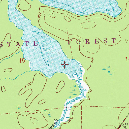 Topographic Map of Elbow Lake, MN