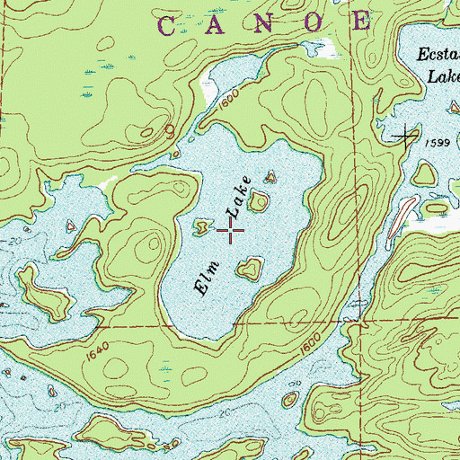 Topographic Map of Elm Lake, MN