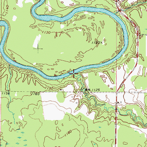 Topographic Map of Ester Brook, MN