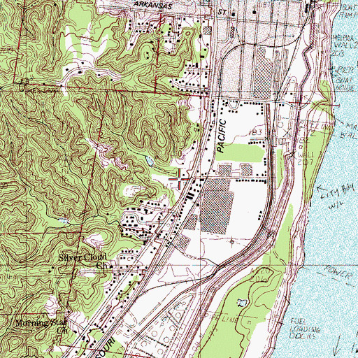 Topographic Map of Estevan Hall, AR