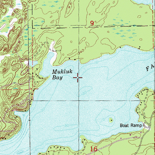 Topographic Map of Fall Lake, MN