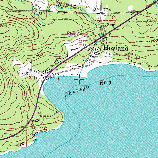 Topographic Map of Flute Reed River, MN