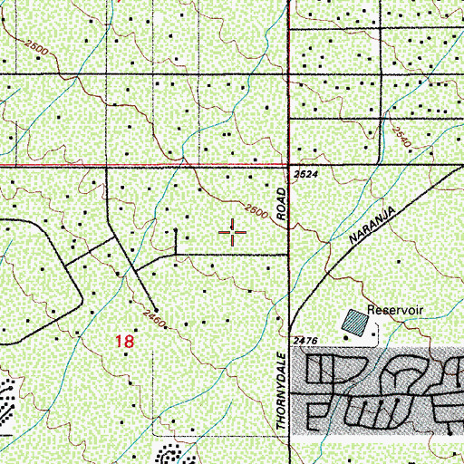 Topographic Map of Jurko Ranch, AZ