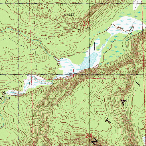 Topographic Map of Fortythree Creek, MN