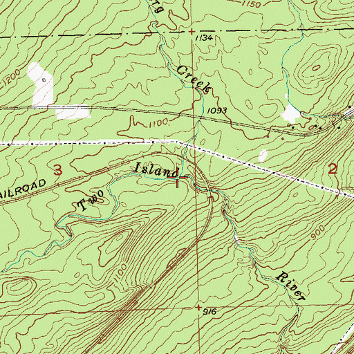 Topographic Map of Fredenberg Creek, MN